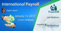 Webinar on the topic ' International Payroll ' conducting by TrainHR
